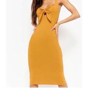 Yellow Mustard Flattering dress